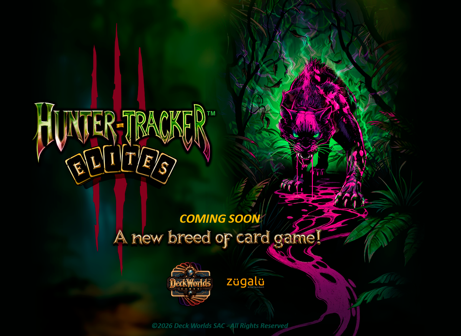 Hunter-Tracker ELITES Card Game Logo